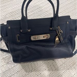 Navy Blue Coach purse